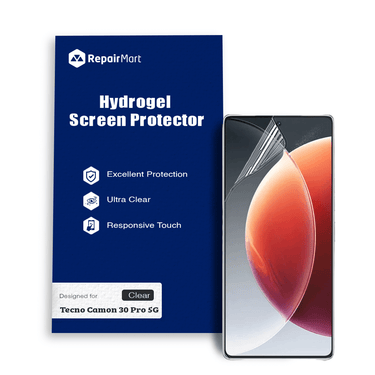 Tecno Camon 30 Pro 5G Compatible Premium Hydrogel Screen Protector With Full Coverage Ultra HD